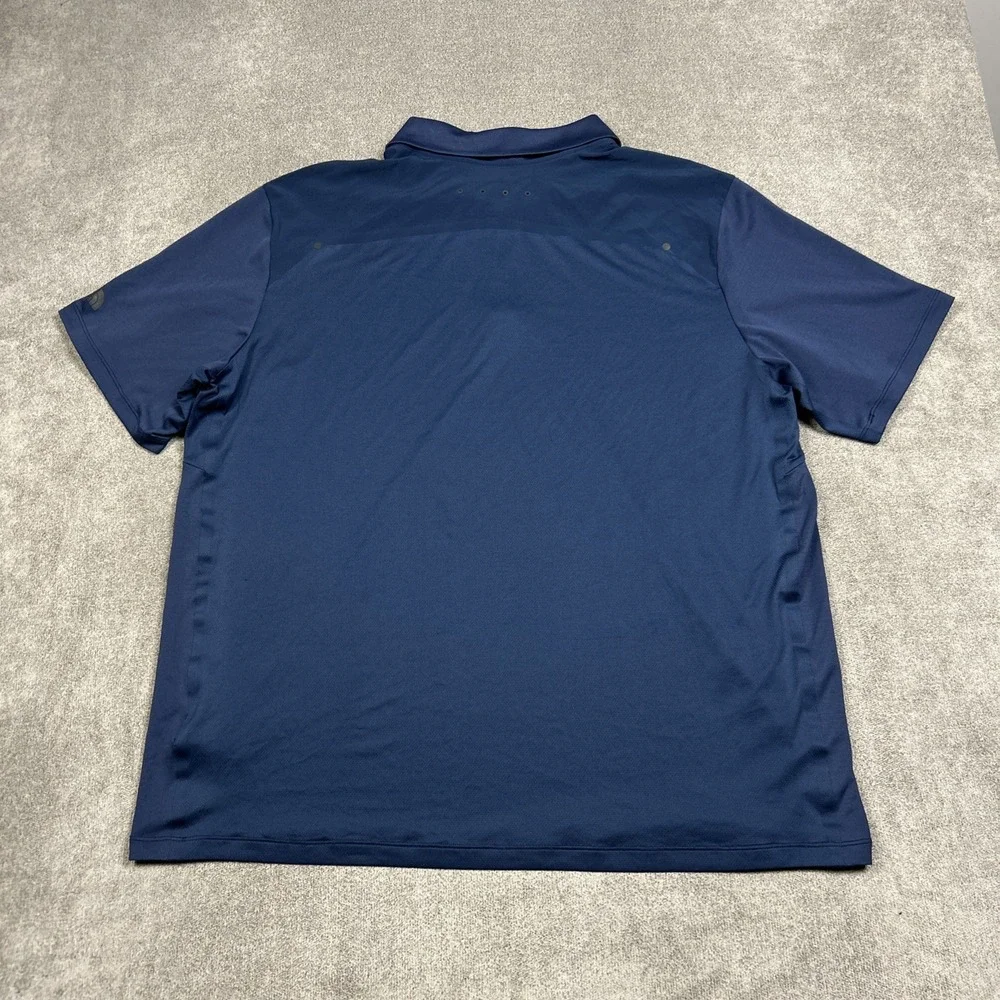 The North Face Golf Polo Shirt Men 2XL Navy Blue Lightweight Performance Stretch